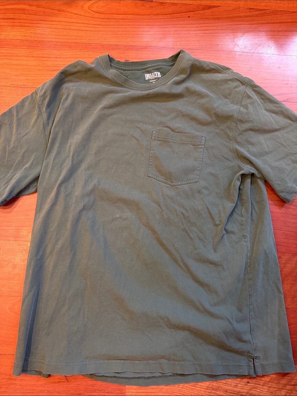 DULUTH, Longtail T, Classic Pocket T-Shirt - Olive Green